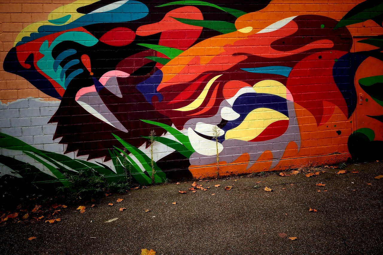 Mural painting on a wall